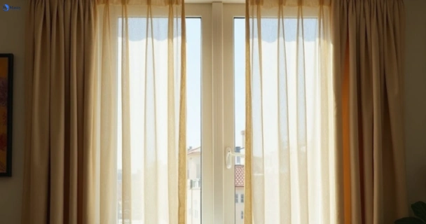 Dull dusty drapes in randwick-nsw before professional cleaning